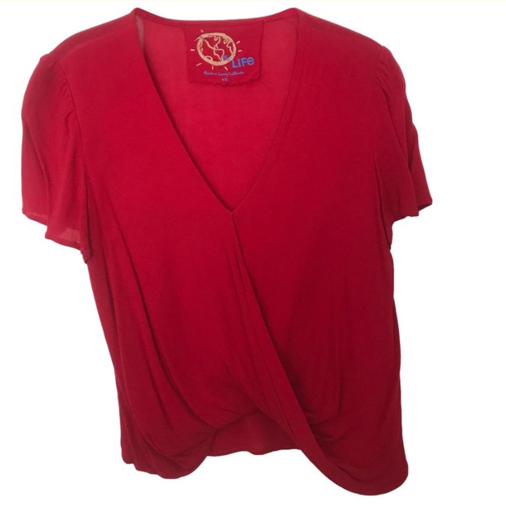 Blue life blouse